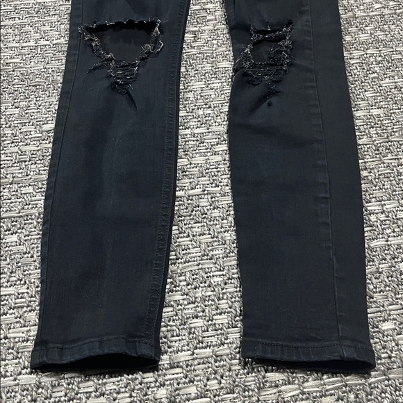 Topshop | Black Distressed Jamie Jeans - Picture 3 of 12